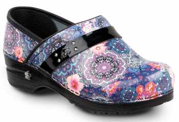 Sanita SSA0706M Floral Paisley, Women's, Multi Color, Soft Toe, Slip Resistant Clog