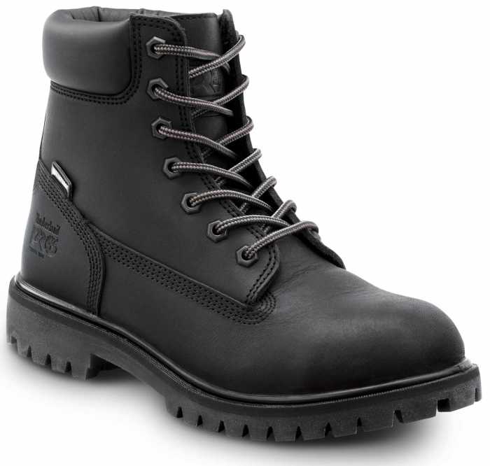 view #1 of: Timberland PRO STMA1X83 6IN Direct Attach Women's, Black, Steel Toe, EH, MaxTRAX Slip Resistant, WP/Insulated Boot