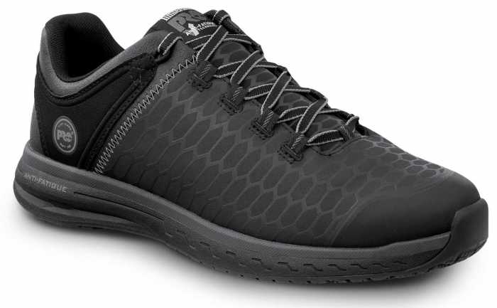 view #1 of: Timberland PRO STMA1XQX Powerdrive, Men's, Black, Soft Toe, EH, MaxTRAX Slip Resistant Low Athletic