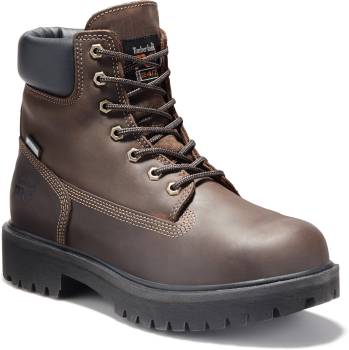 Timberland PRO TM38021 Direct Attach, Men's, Brown, Steel Toe, EH, WP/Insulated, 6 Inch, Work Boot