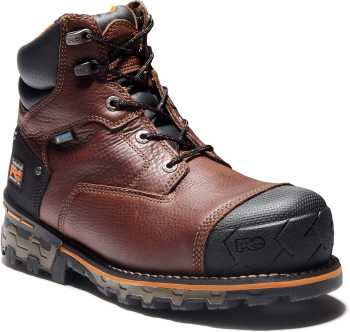 Timberland PRO TM92641 Boondock, Men's, Brown Tumbled, Comp Toe, EH, WP/Insulated, 6 Inch, Work Boot