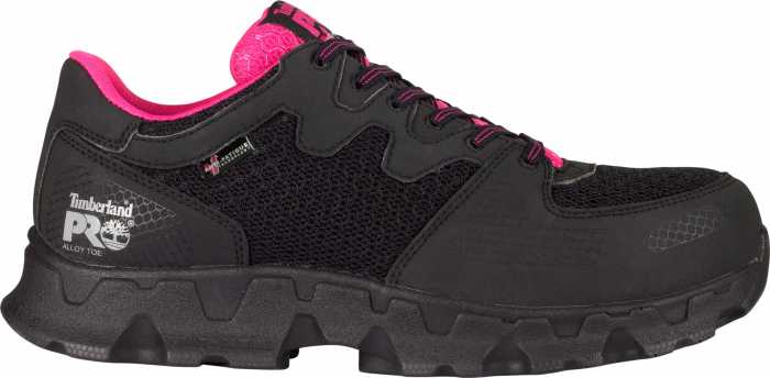alternate view #2 of: Timberland PRO TM92669 Powertrain SD, Black/Pink, Women's, Alloy Toe, Low Casual
