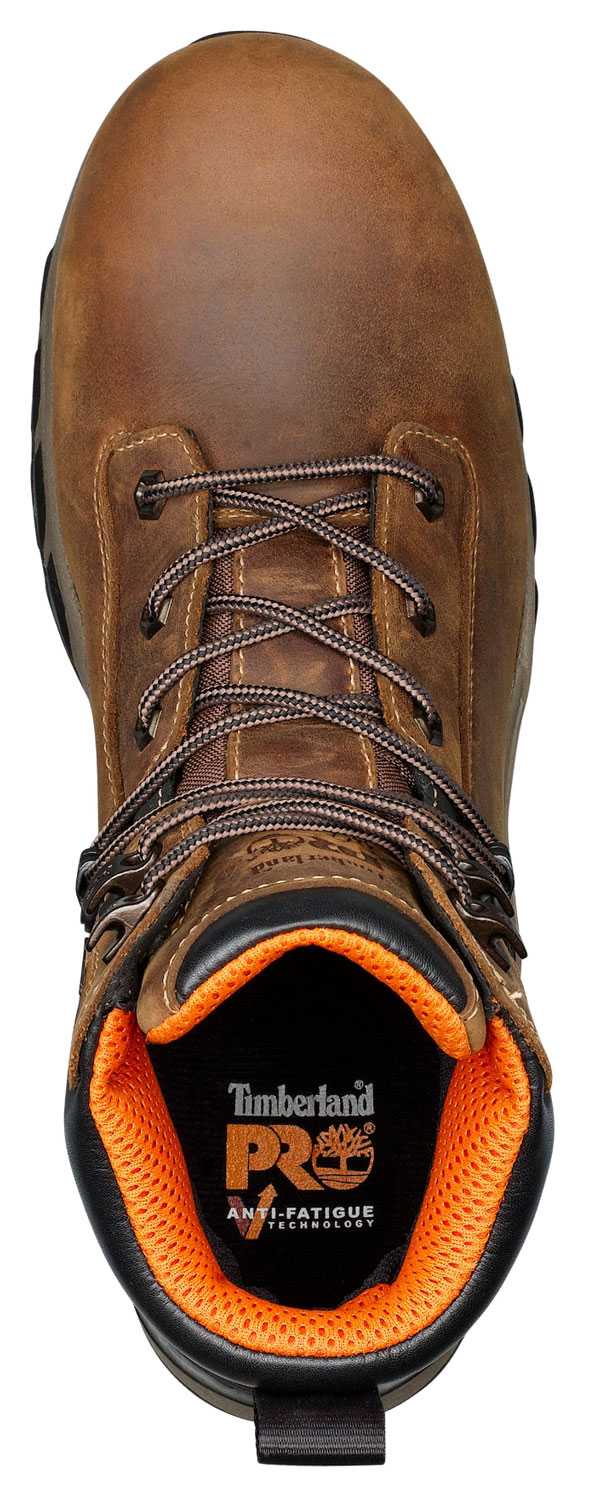 alternate view #4 of: Timberland PRO TMA1RVS Hypercharge, Men's, Brown, Comp Toe, EH, WP, 6 Inch Boot
