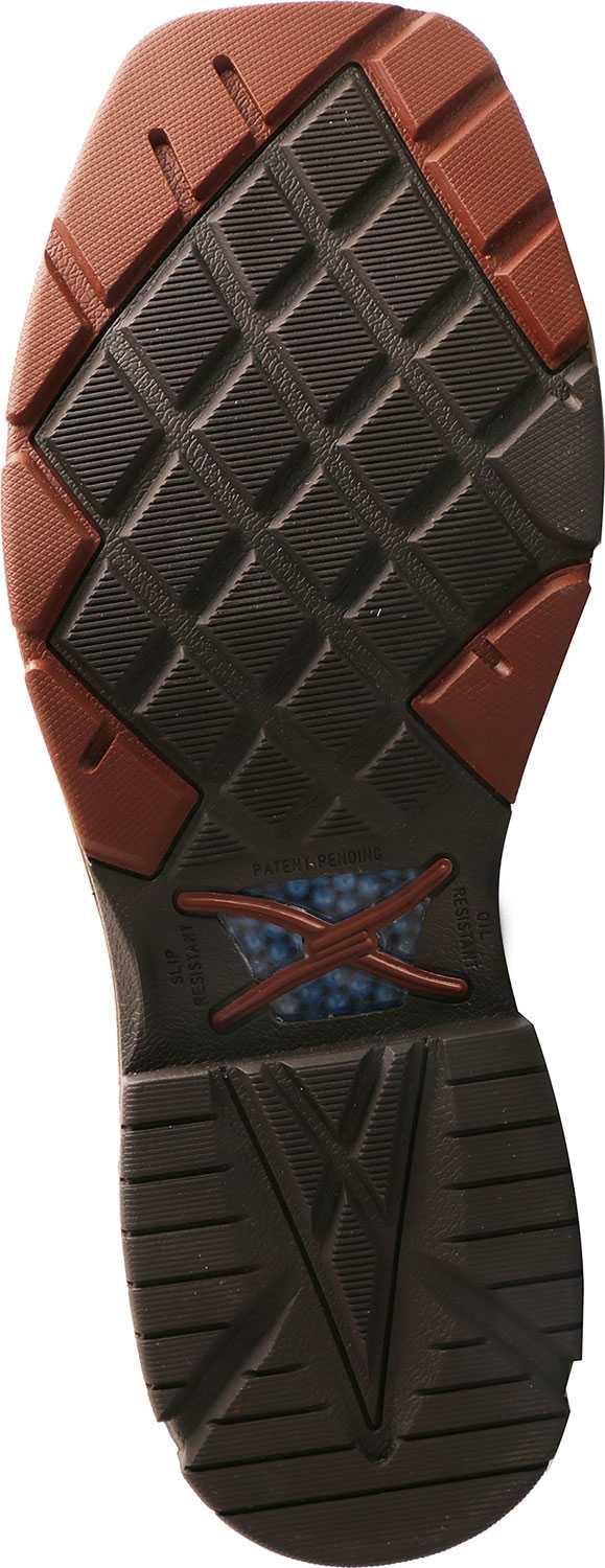alternate view #2 of: Twisted X TWMXBA001 Men's, Burgundy/Sky Blue, Alloy Toe, EH, 12 Inch, Pull On Boot