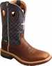 view #1 of: Twisted X TWMXBAW01 Men's, Mocha/Navy, Alloy Toe, EH, 12 Inch, Pull On Boot
