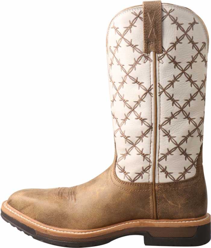 alternate view #3 of: Twisted X TWWLCA001 Women's, Bomber/White, Alloy Toe, EH, Western, Work Pull On Boot