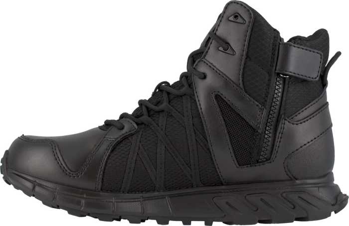 alternate view #3 of: Reebok WGRB3450 Trailgrip Tactical, Men's, Black, Soft Toe, EH, WP, 6 Inch, Side Zip, Tactical, Work Boot