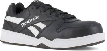 Reebok Work WGRB4162 BB4500 Work, Men's, Black/White, Comp Toe, EH, Low Athletic, Work Shoe