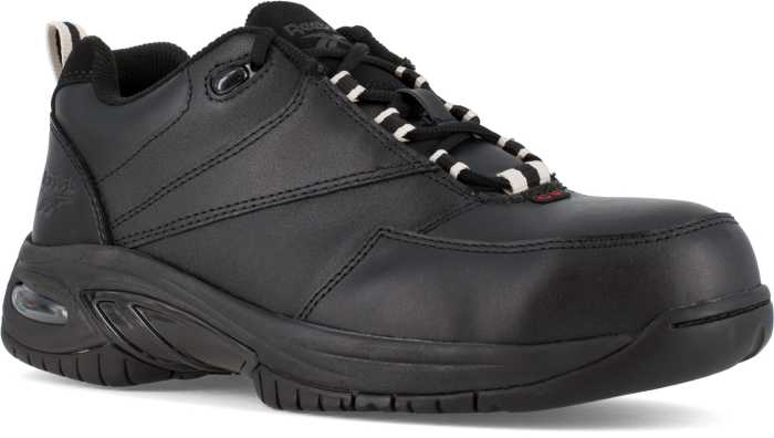 view #1 of: Reebok Work WGRB4177 Black Comp Toe, Conductive, Men's High Performance Athletic Oxford
