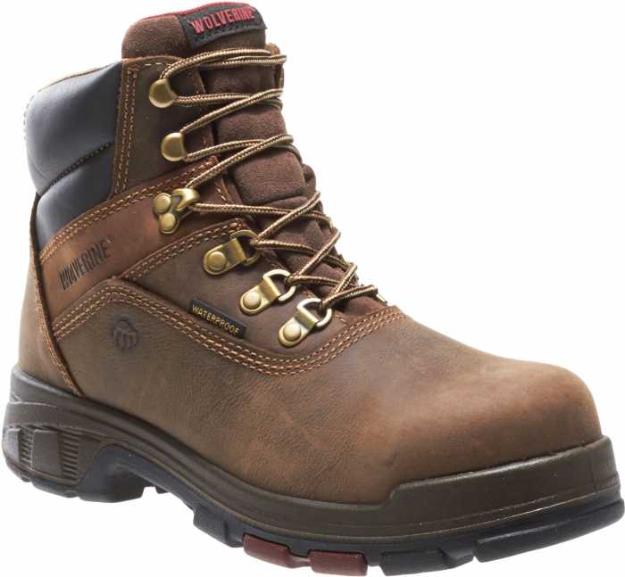 view #1 of: Wolverine WW10315 Cabor, Men's, Dark Brown, Soft Toe, WP, 6 Inch Boot