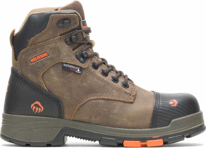 alternate view #2 of: Wolverine WW10653 Blade LX CarbonMAX, Men's, Chocolate Chip, 6 Inch, Waterproof Boot
