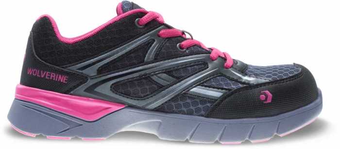 alternate view #2 of: Wolverine WW10678 Jetstream Women's Grey/Pink, CarbonMAX, EH, Low Athletic