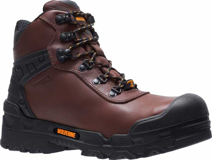 view #1 of: Wolverine WW10926 Warrior, Men's, Brown, Comp Toe, EH, WP, 6 Inch