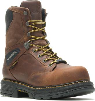 Wolverine WW201222 Hellcat, Men's, Tobacco, Comp Toe, EH, WP/Insulated, 8 Inch, Work Boot