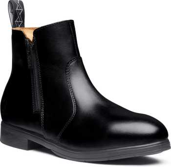 Xena Workwear XEOMBL1 Women's Omega EH Safety Boot, Stylish Black, Steel Toe, Side Zipper